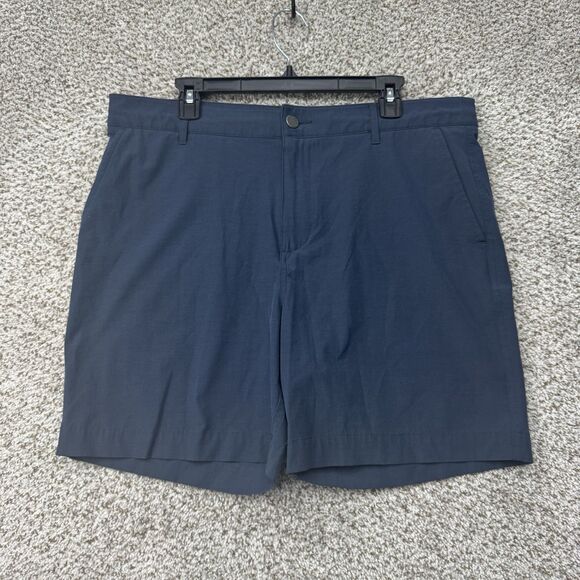 Faherty Shorts Men 35 Blue All Day Short Performance Tech Stretch Hybrid Outdoor - Picture 1 of 12
